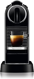 Nespresso Citiz Coffee Machine by De'Longhi for Original Coffee Pods, Italian Inspired Espresso, Quality Coffee, Starter Capsule Set Included, EN167.B, Black