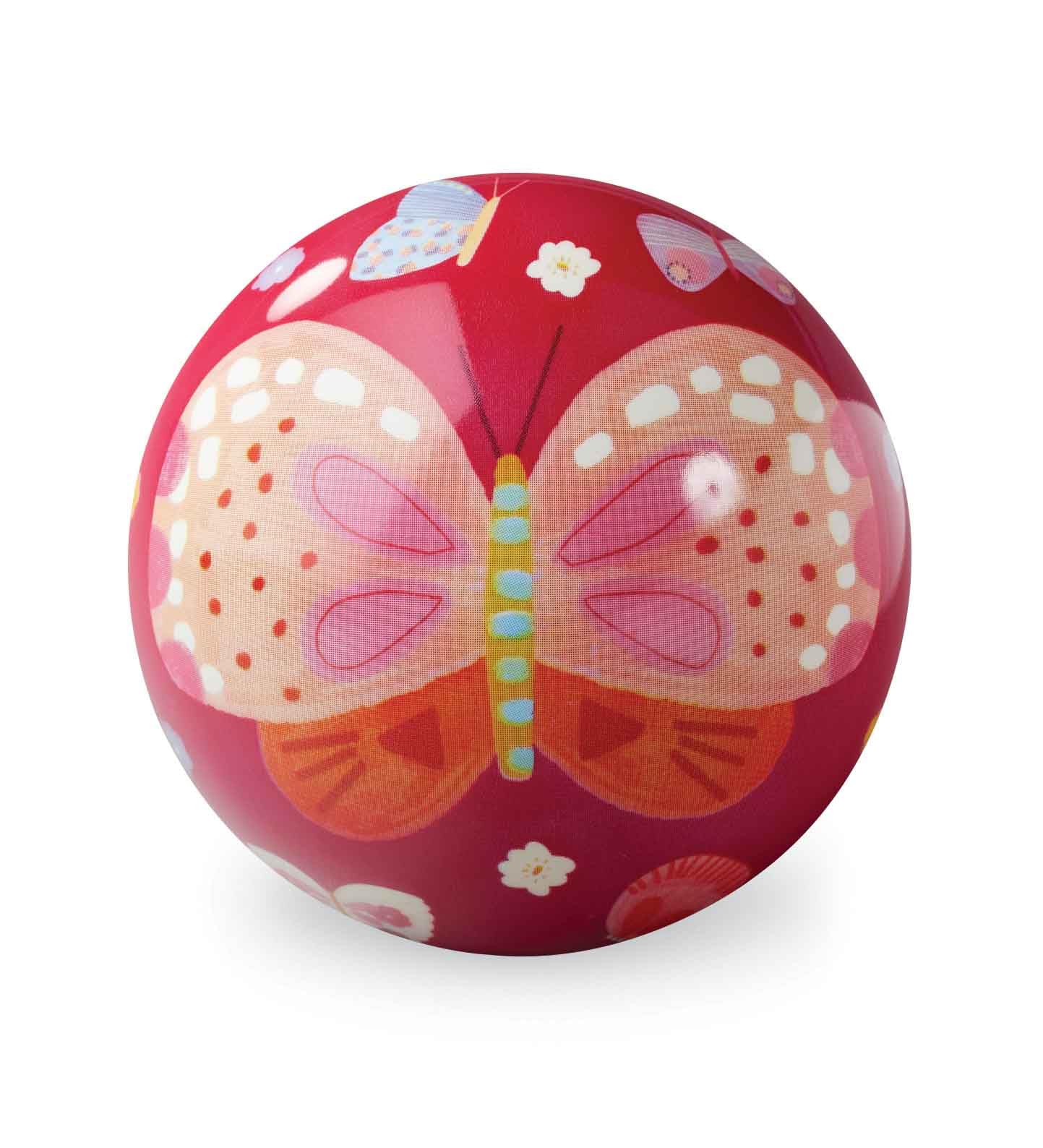 Crocodile Creek 4" Playground Ball — Lightweight Inflatable Ball for Toddlers — Designed for Kids Ages 3 Years and Up — Exciting Outdoor Kids Activities for Endless Summer Fun — Butterfly Garden — image 1