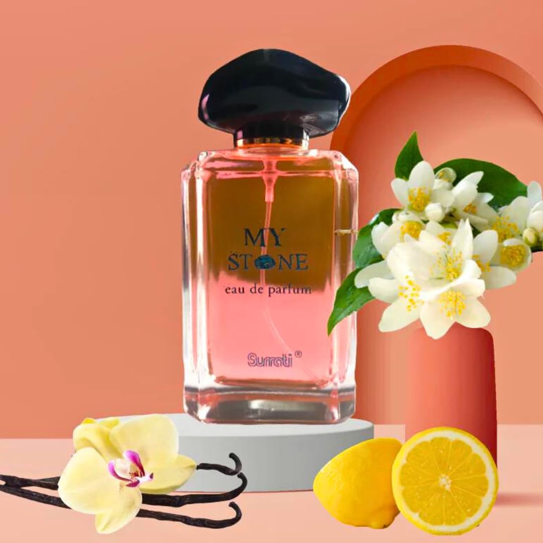 Surrati My Stone Arabian Perfumes for Women - Eau de Parfum Spray 115ML (3.8 OZ), Exotic Womens Perfume with Vanilla, Bergamot & Jasmine Notes - Long Lasting Perfume for All Day Freshness