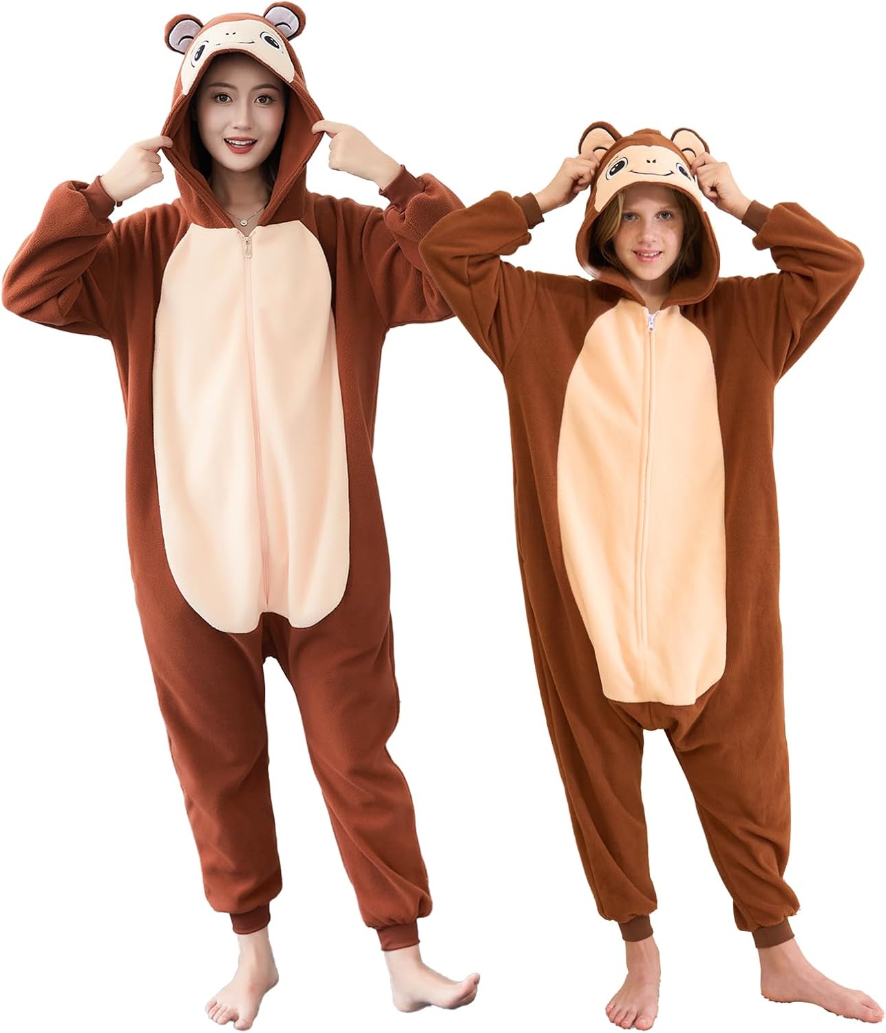 Unisex Adult Onesie Pajamas, Polar fleece Role Playing Animal One Piece Halloween Costume Pajamas Home Clothing