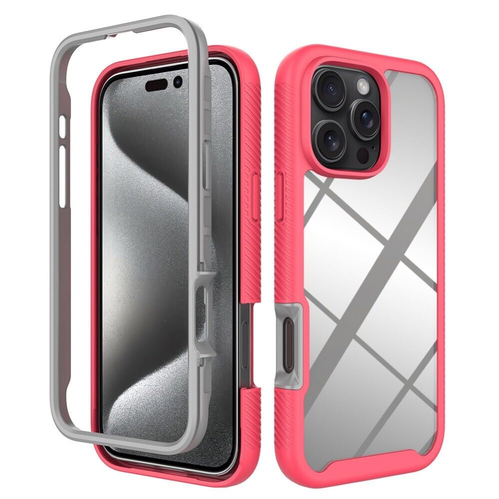 Coque silicone iPhone XR rose avec flip arrière rigide anti-choc