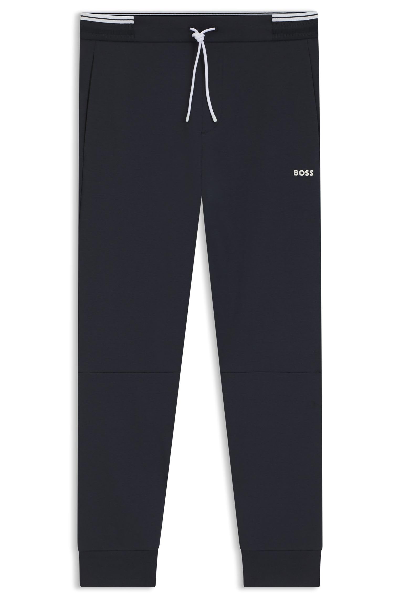 BOSS Herren Pants Zone Jogginghose aus Baumwoll-Mix mit Streifen