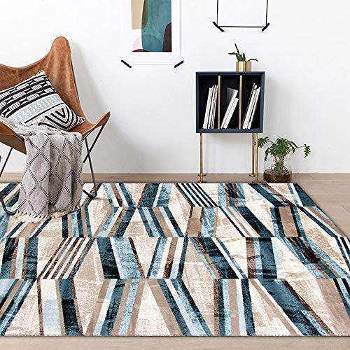 Alfombra de sofá moderna con patrones geométricos para mesa de centro 3