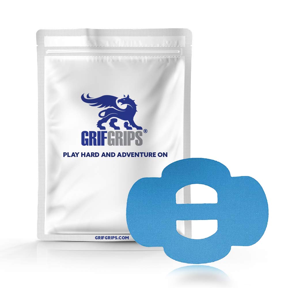 CGM Covers Adhesive Patches - Omnistrap Wrap Sports Grip CGM Overpatch Sensor Cover Waterproof Adhesive Tape CGM Patch for Omipod - Pre-Cut Design Pack of 15 (Blue)