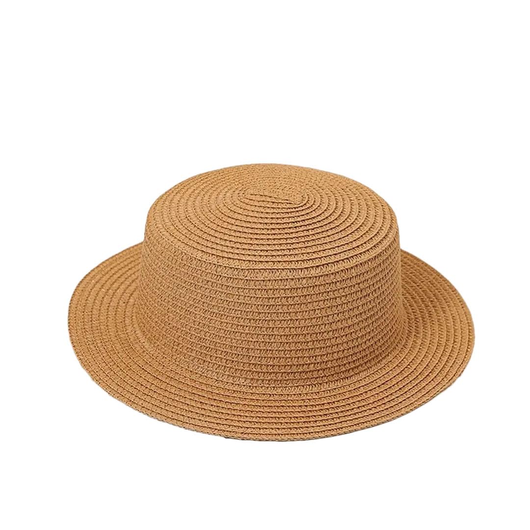 EYRMQWJPC Wide Brim Sun Hat, Men Women Panama Straw Hat Sun Protection Cotton(2)