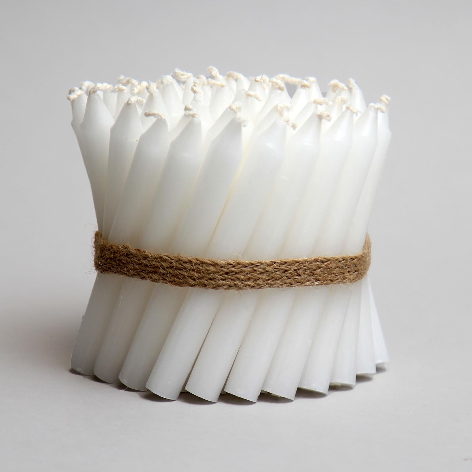 Box of 50 White Christingle Candles 4.5'' Chime Christmas Candles for Christingle, Tree Candles, Pyramid, Festive Decor, Advent Celebrations, and Special