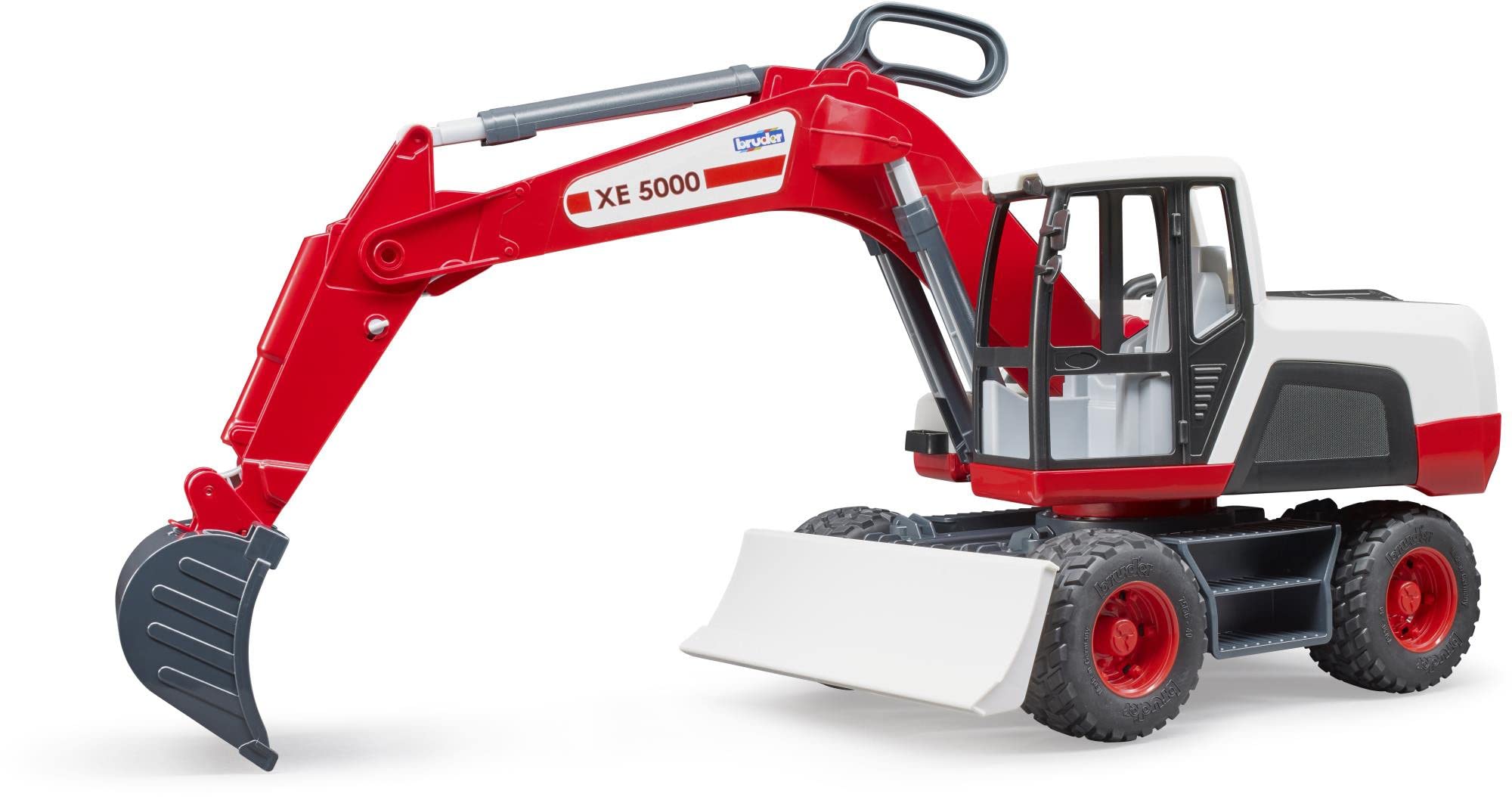 bruder 03411 - Excavadora móvil, 1:16, obra, vehículo de construcción, juguete