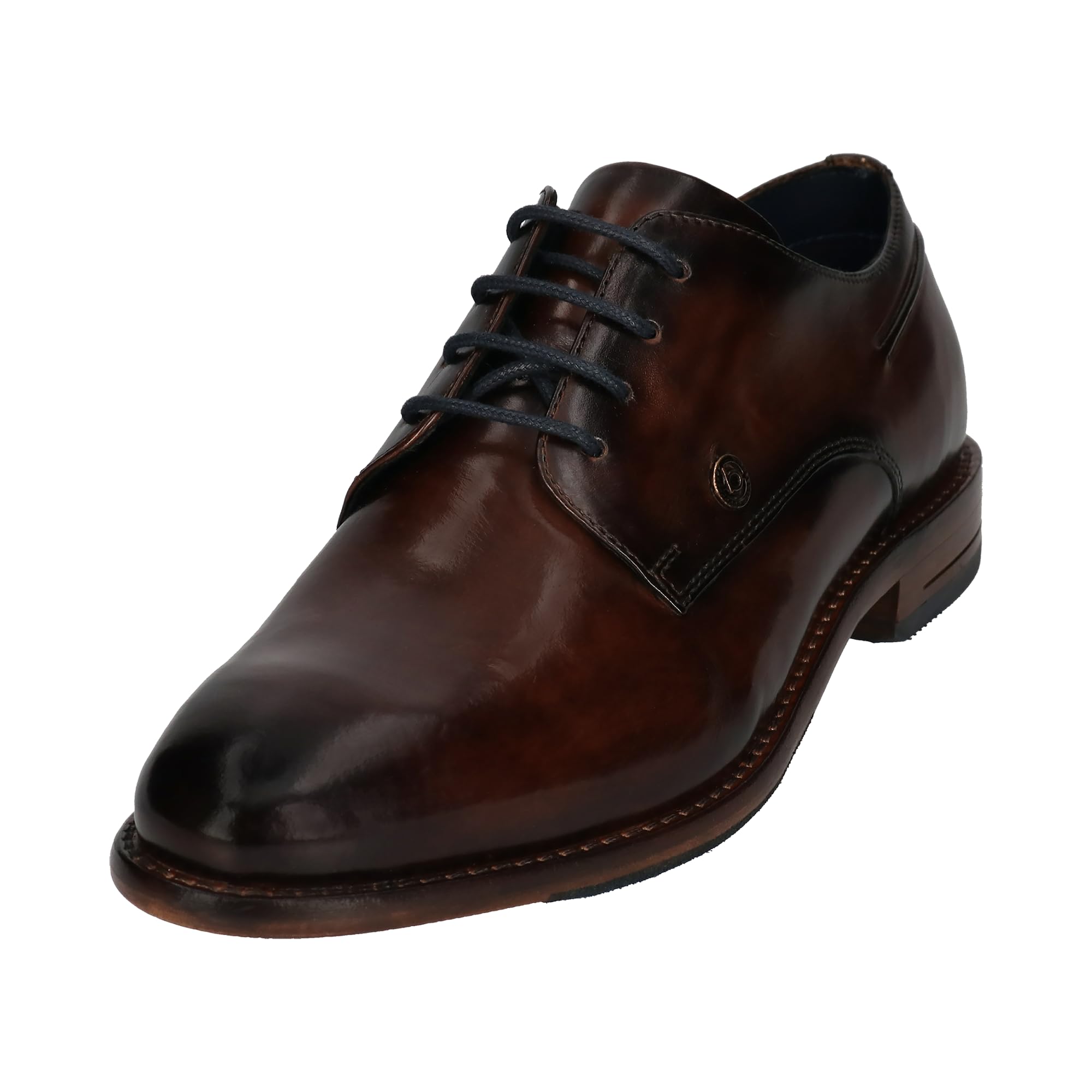 bugatti Men's Livorno Flex Evo Lace-Up, Dark Blue, 44 EU, Brown, 10 UK