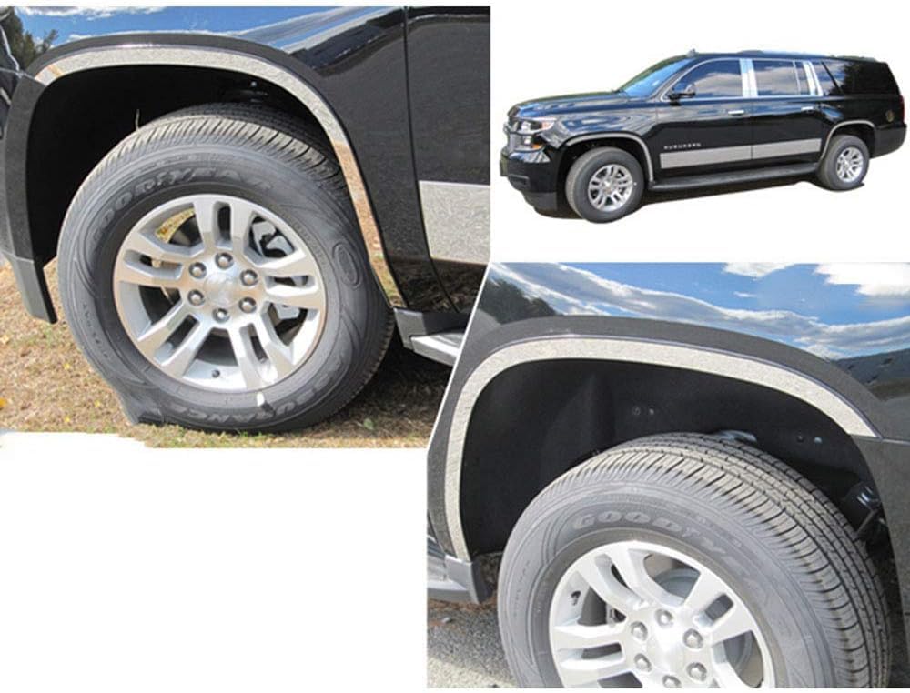 Steel 1 1/2' Fender Trim w/3M&Gasket fit for Chevy Suburban 2015-20 - LUXFX2907