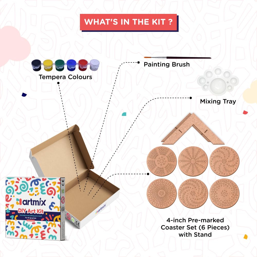 WPCASE Kit per Mandala Attrezzi Mandala DOT Pittura Kit di Strumenti di Fai da Te Mandala Che Punteggia Strumenti Kit MTL-19