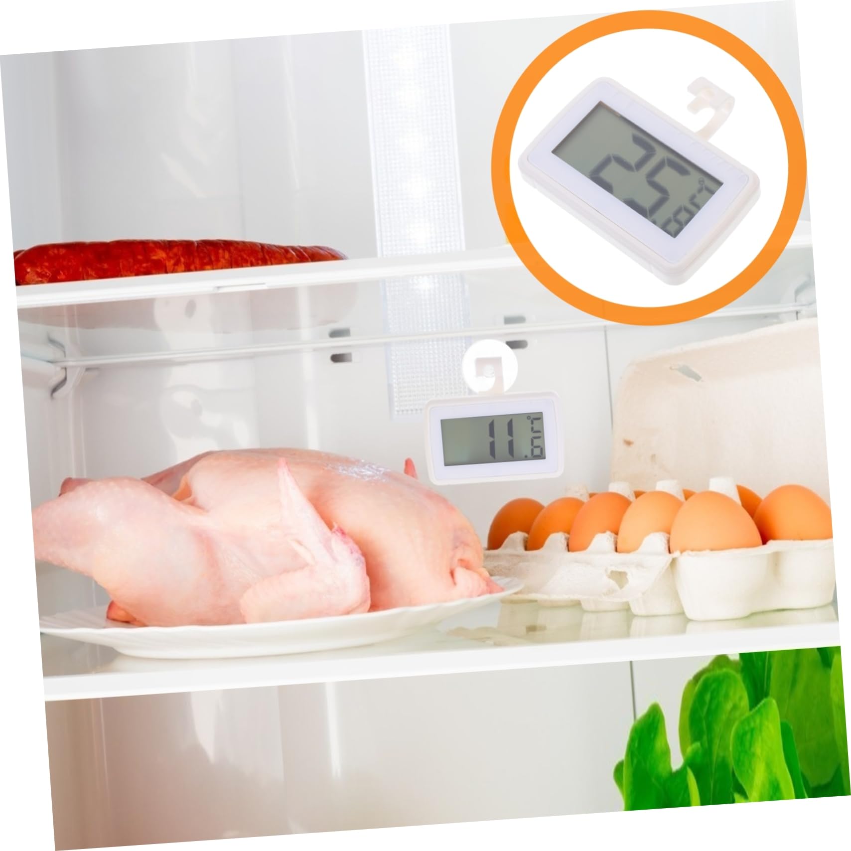 MAGICLULU 5 Termómetros Para Refrigerador Termómetros Para Cocina Y Cocina Interior.