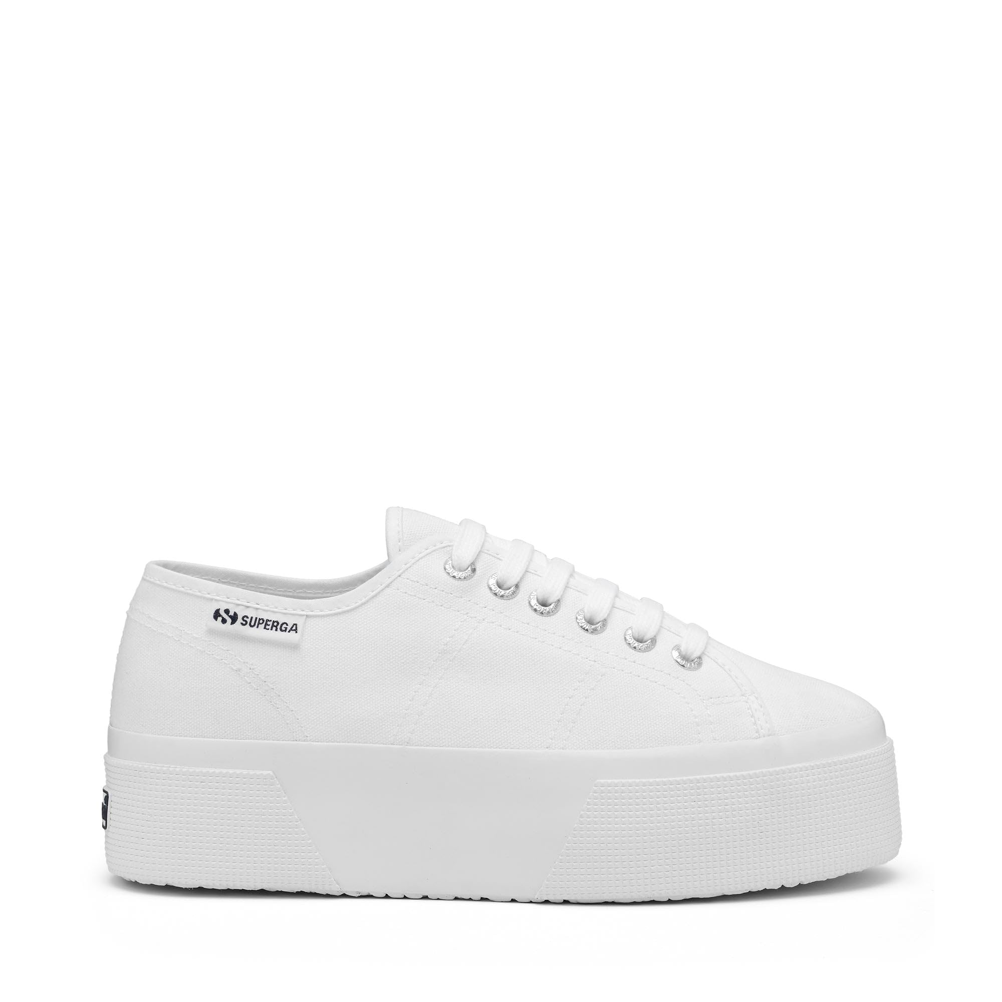 SUPERGA - Sneakers, Donna, Bianco, Cotone, Lifestyle, 3790 Platform Leggera, Taglia: 38