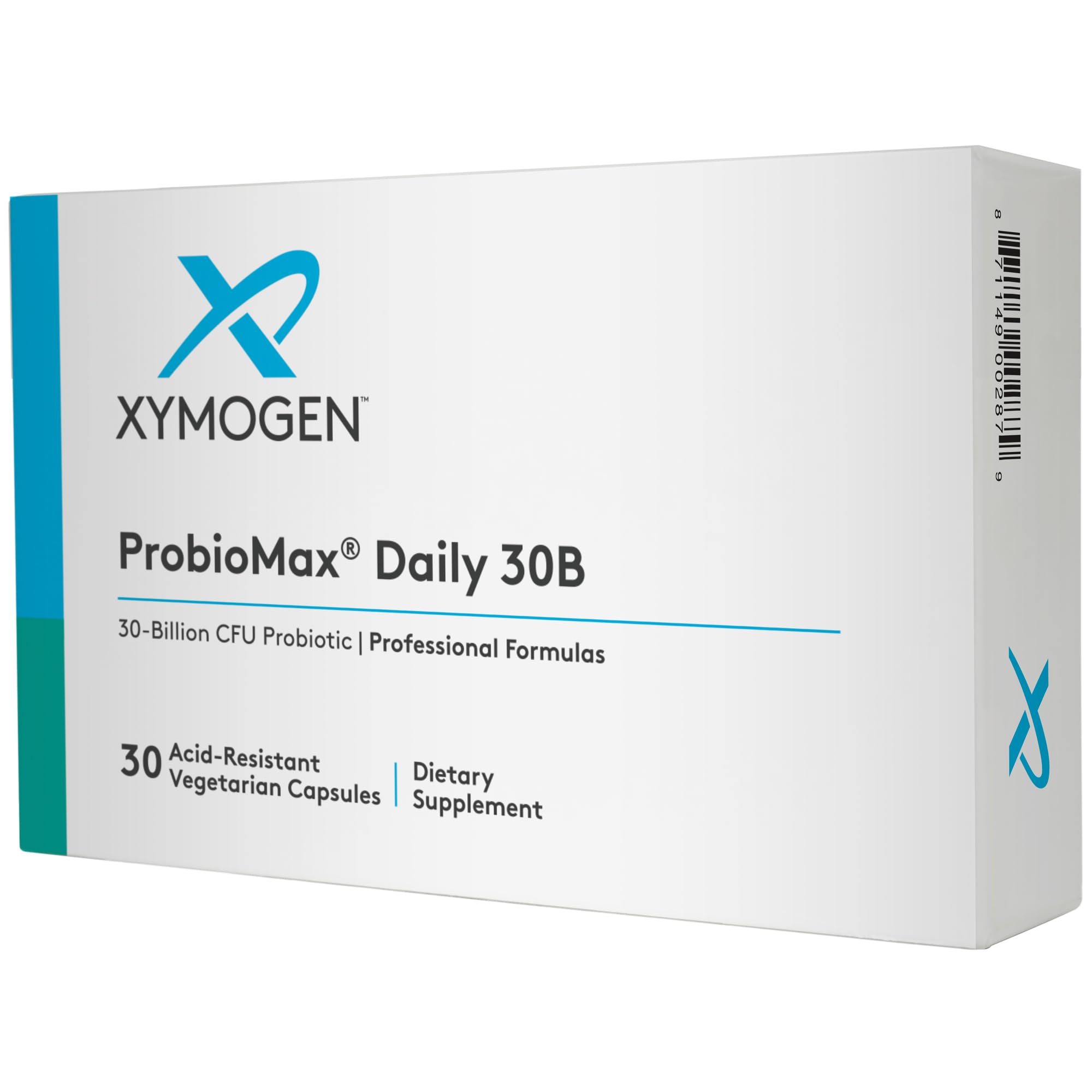 XYMOGEN ProbioMax Daily 30B - Vegetarian, Dairy & Gluten Free Probiotics for Digestive Health - Women's & Men's Probiotic Nutritional Supplements - Formerly ProbioMax Daily DF (30 Capsules)