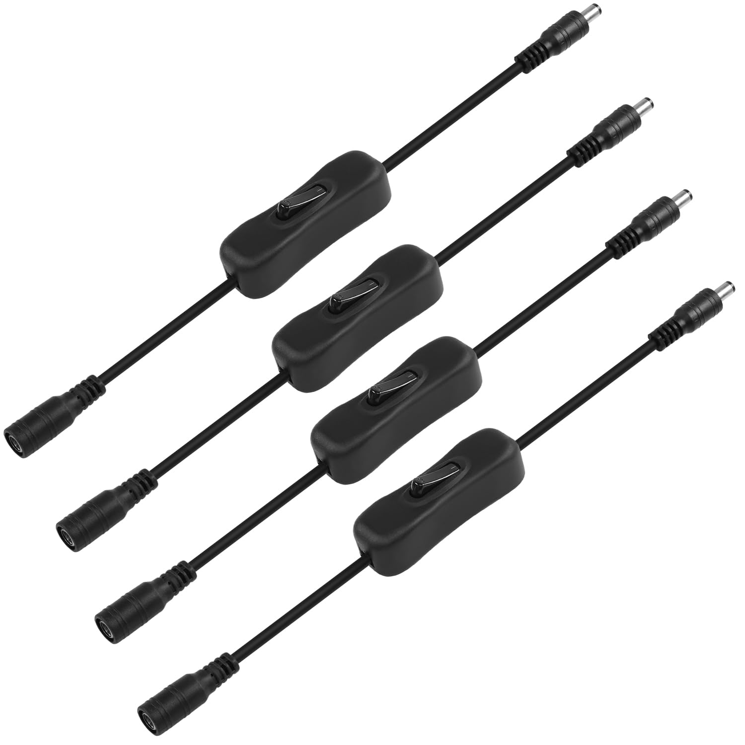2 Pack Voet Push Schakelaar Ronde in-line Voet Druk Schakelaar voor 2 of 3 Core Flex voor Vloerlamp en Staande Lamp Tafellichten