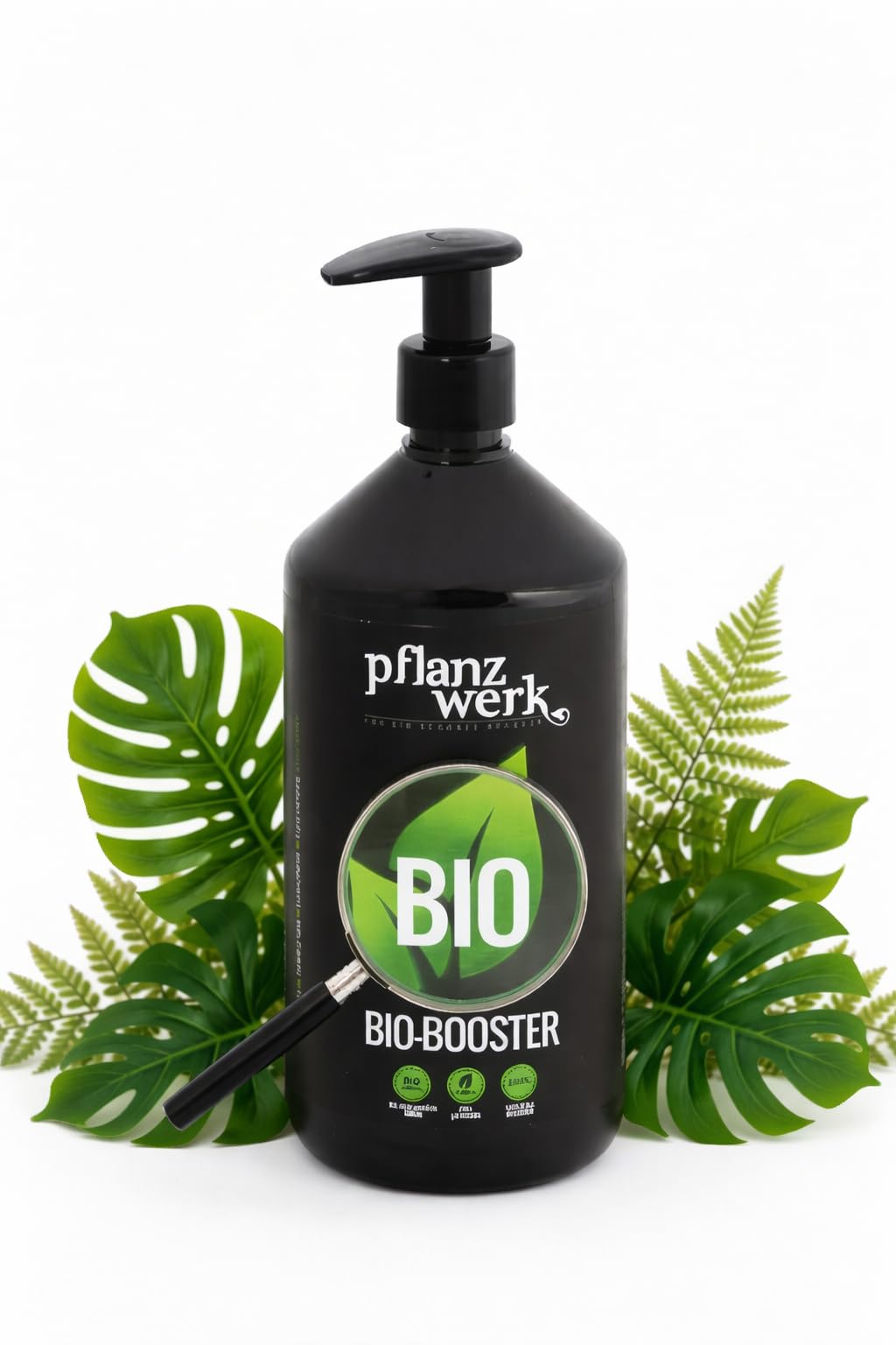 PFLANZWERK® Pflanzendünger BIO-BOOSTER - 100% Biologisch - 100% Vegan - NK-Flüssigdünger 5l *Langzeitwirkung* *Perfekter Grünpflanzen, Obst und Gemüse Bio-Dünger* *Premium Markenqualität*