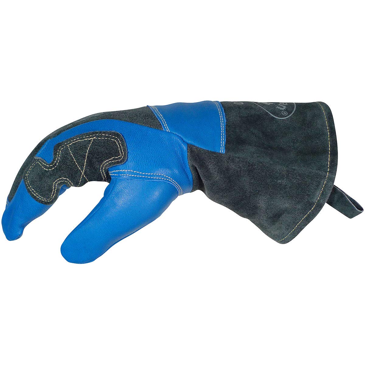 Kontour - Guantes de soldadura, muñeca arqueada, aislamiento de lana, palma reforzada, índice y lateral, talla única