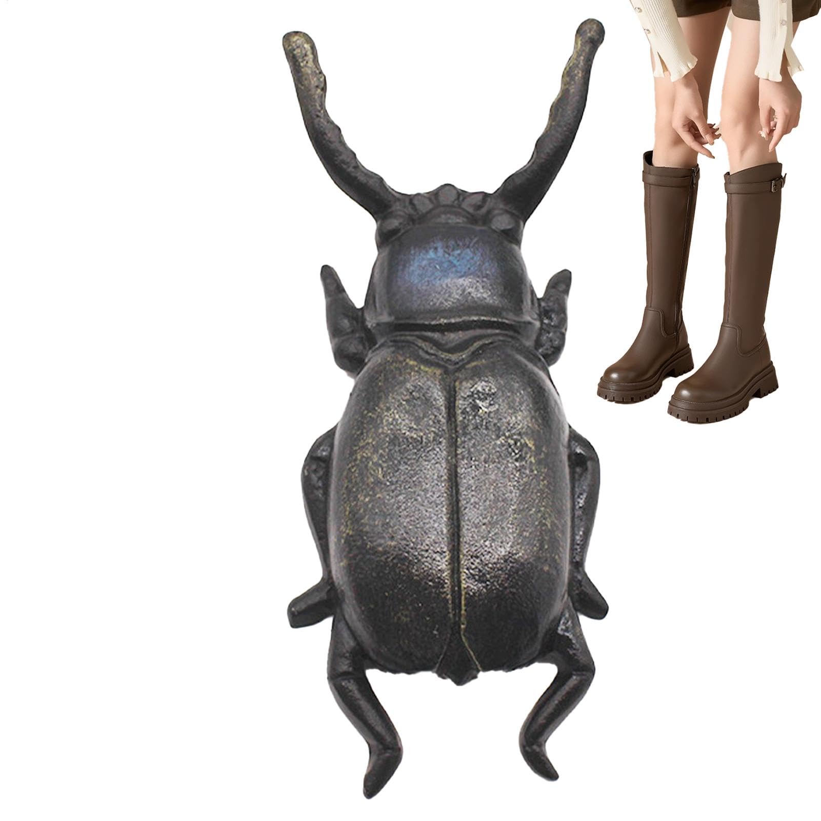 Sacabotas de Hierro Fundido Resistente | Sacabotas Beetles para Hombre y Mujer | Ideal para Botas de, de Trabajo y de Montar | Fácil de Quitar | Sacabotas de Metal Duradero para Botas d