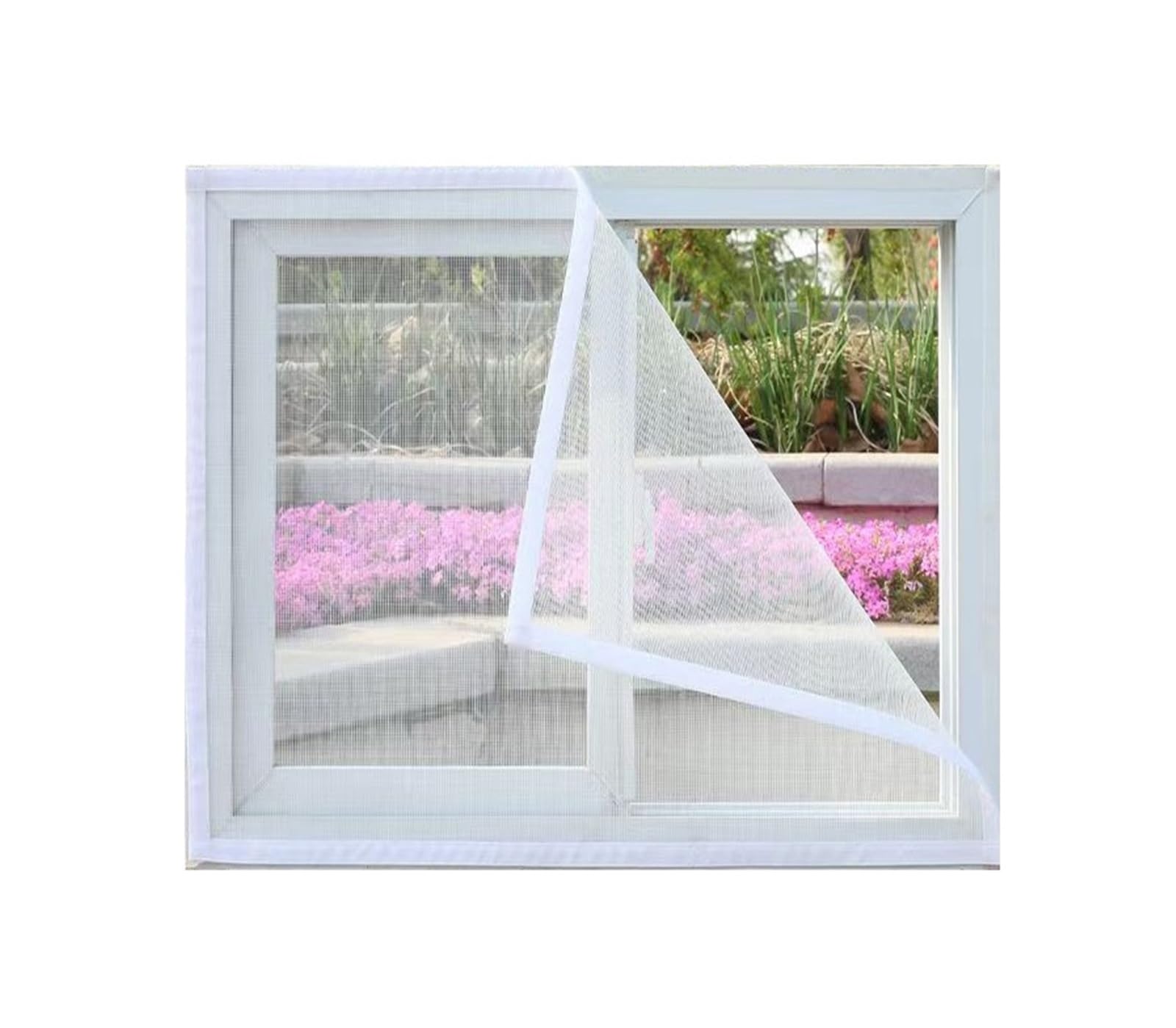 Supkancl White 130Cm 1Pc Anti-Mosquito Window Screen Self Adhesive Mosquito Net Insect Proof Door Mosquitonet For Windows(,80Cm)