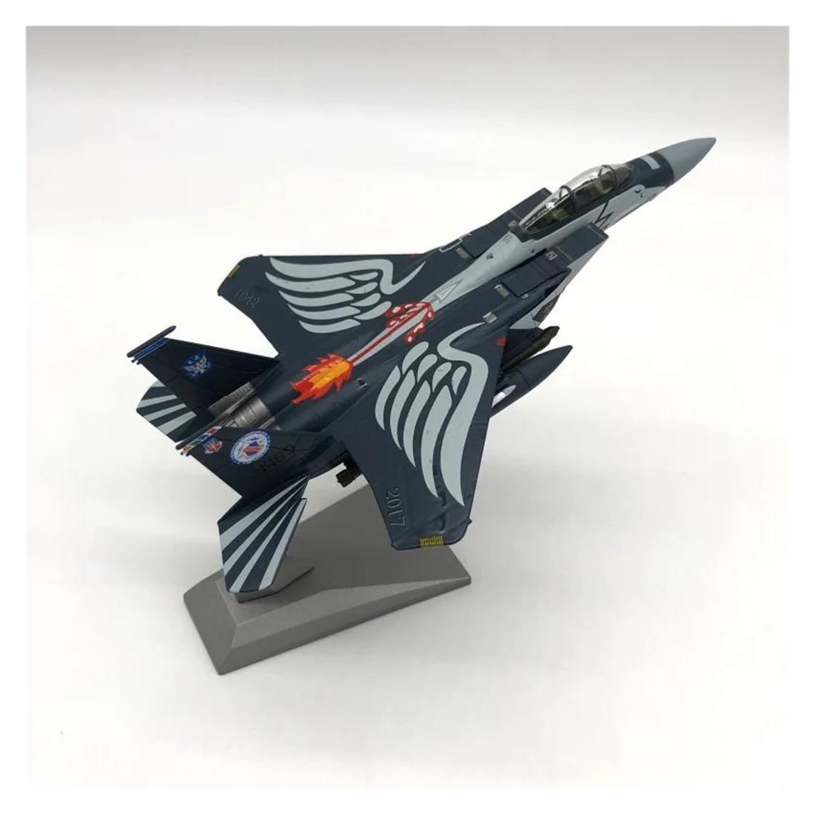 F-15E Strike Eagle diecast 1:100 decoración ideal para oficinas de entusiastas de aviación
