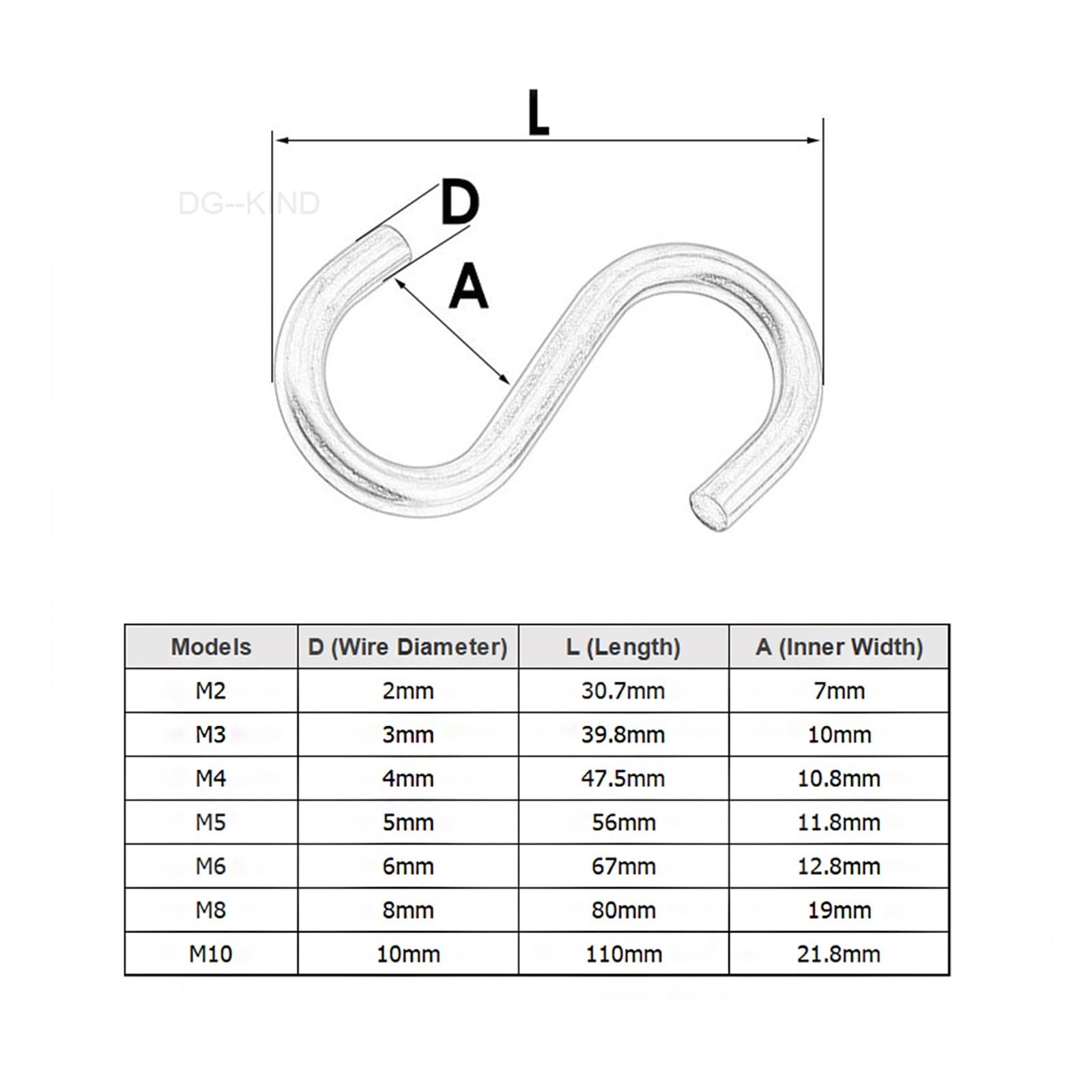 yaoqijie Ganchos pesados ​​en forma de S 304, herramienta colgante de acero inoxidable, utensilios de garaje, colgador de cobertizo for plantas, herramientas de almacenamiento for habitación de cocina
