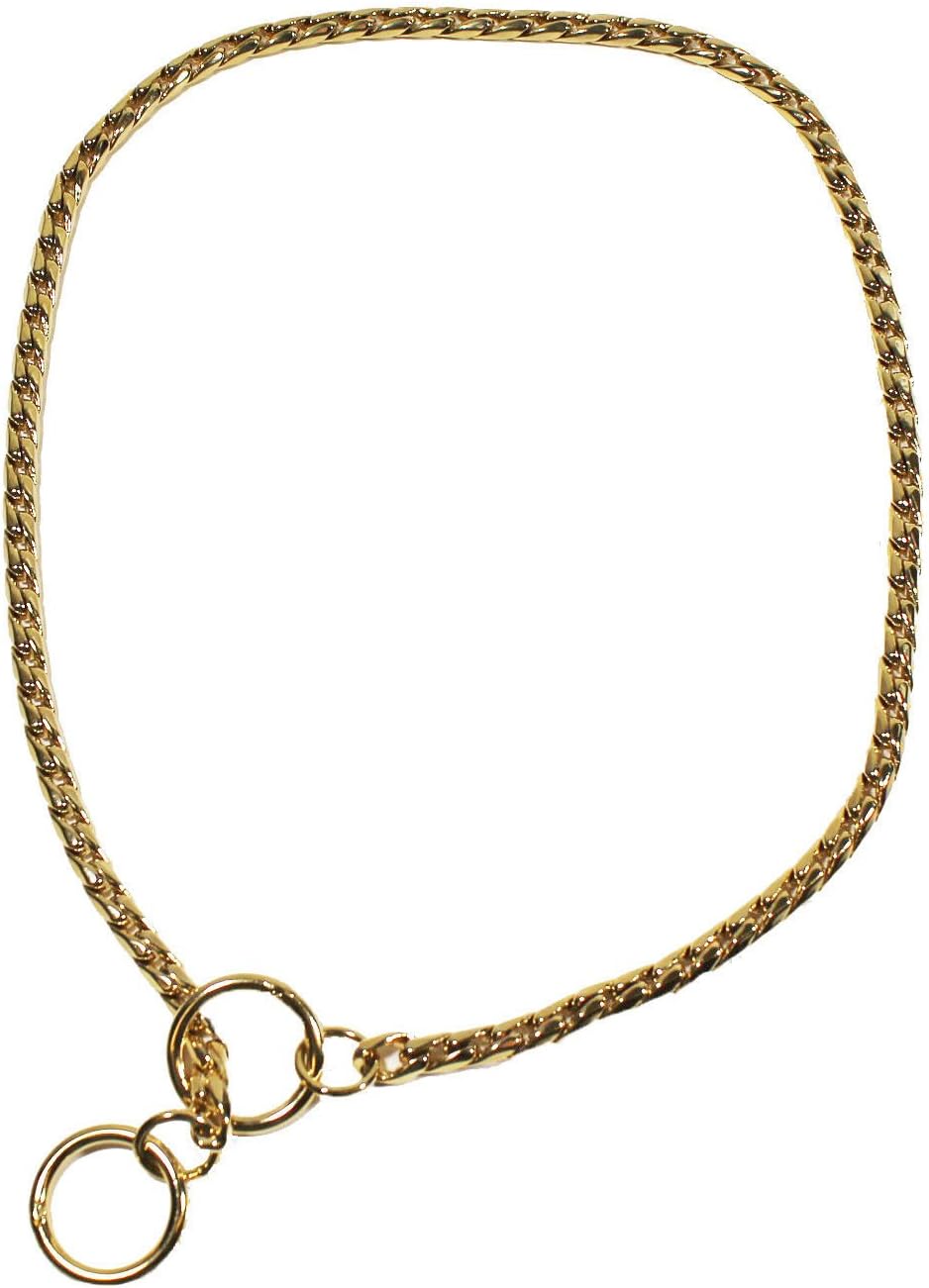 Best In Show" Hexagon Training Collar, Show Collar Gold Plated, 24-Inch