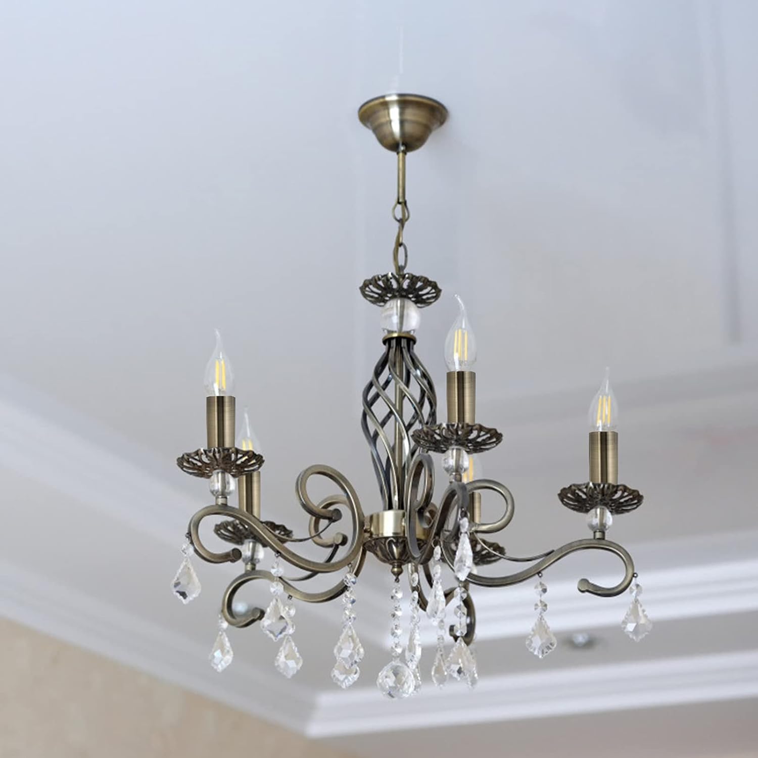 OSALADI 12pcs Candle Chandelier Sleeves Lamp Candle Sleeves Socket Covers Chandelier Candle Covers Decorative Candle Sleeves Chandelier Lamp Holder Tube Water E12 Bracket Cover Iron