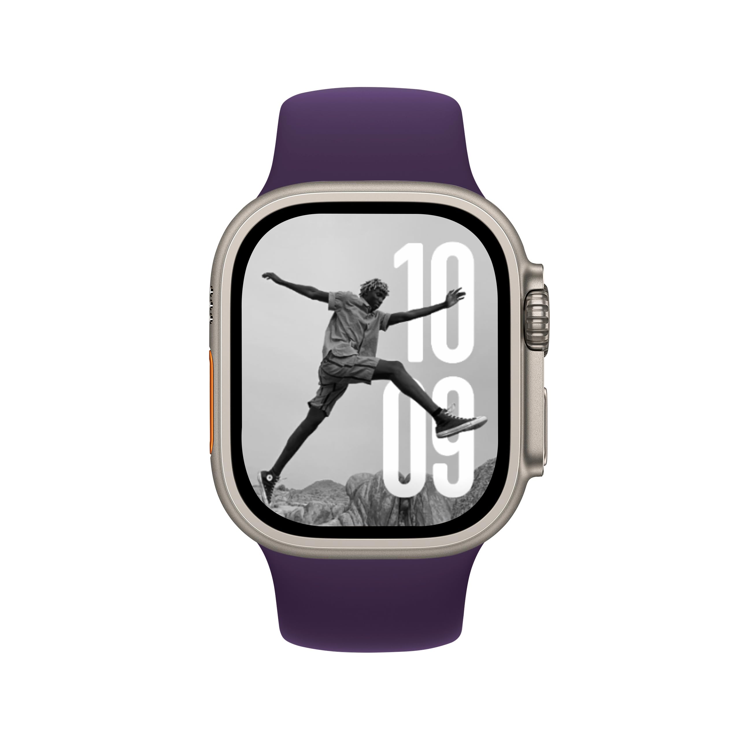DONEGANI SB per Cinturino Apple Watch 40mm 44 mm 46mm 42mm 45mm 41mm 38mm 49mm Se Ultra 2 Serie 10 9 8 7 6 5 4 3 Band Bracciale Sport Silicone, Viola Imperiale