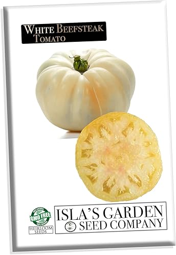 Semillas de tomate "blancas" para plantar, más de 50 semillas tradicionales por paquete, semillas de jardín de Isla (semillas de jardín de Isla),