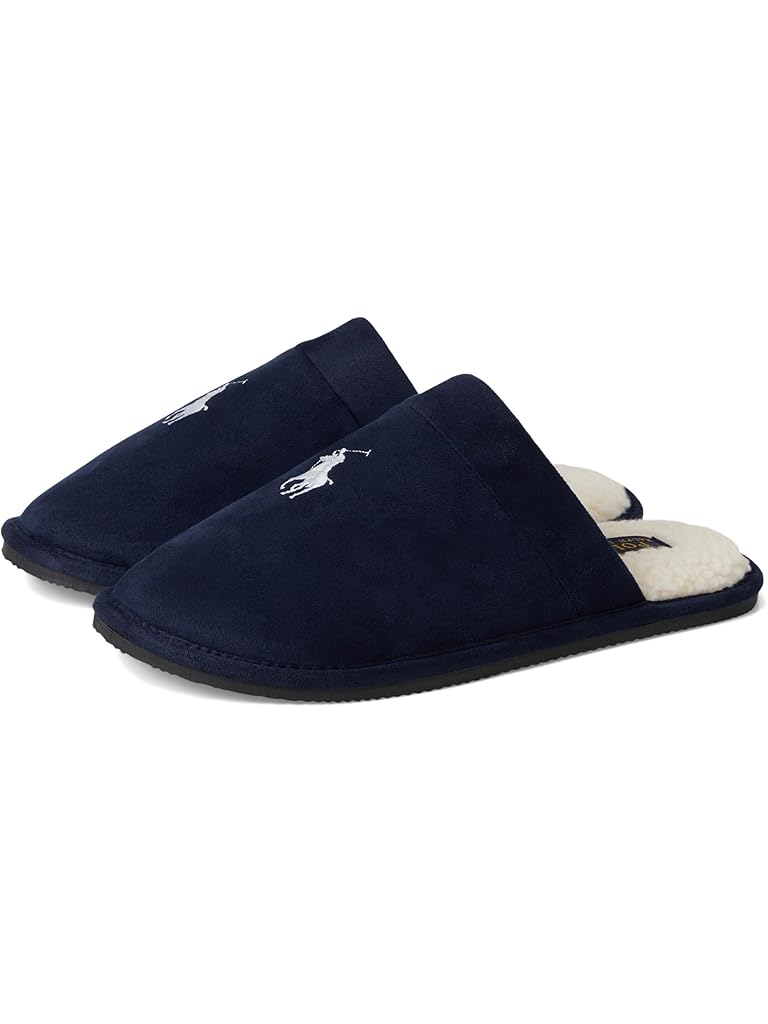 Gray Polo Ralph Lauren Klarence Scuff Slipper