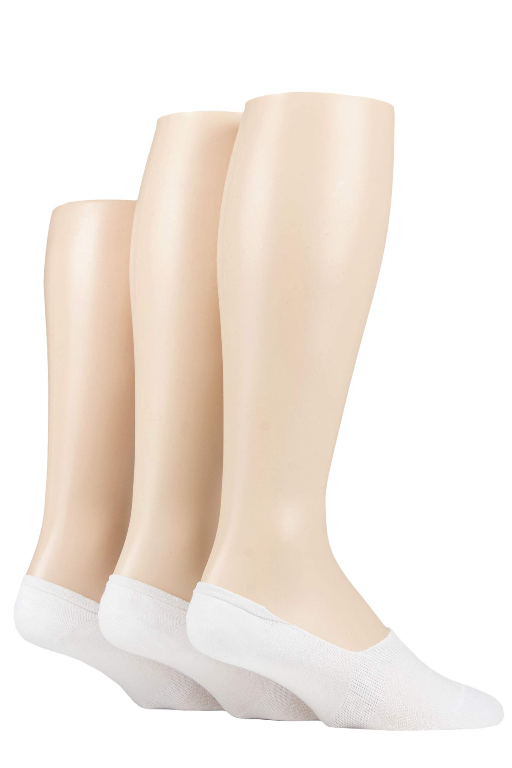 Sockshop Men's White Fine Bamboo Liners Pack Of 3 (, 7-11)