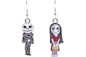 Jack Skellington and Sally Nightmare Before Christmas Earrings
