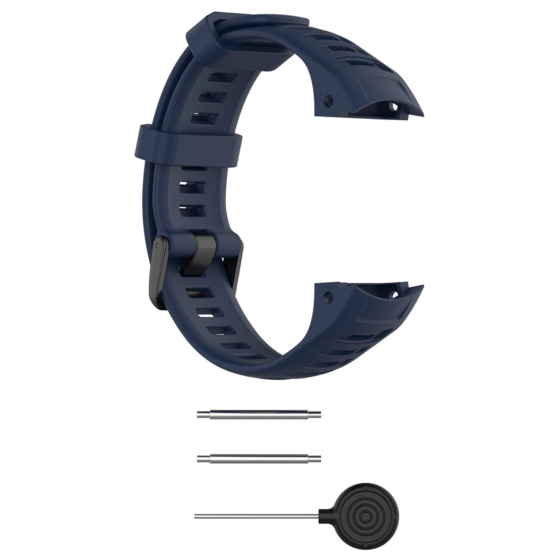 Pasek z etui kompatybilny z Garmin Instinct dla kobiet i mężczyzn, klasyczny miękki silikonowy pasek do zegarka Garmin Instinct Tide / Tactical/Dual Power Surf/Power/Esports Watch (biały pasek