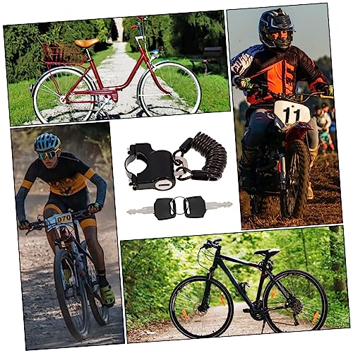 Candado para casco de motocicleta IMIKEYA con cable extensible para manillares 7