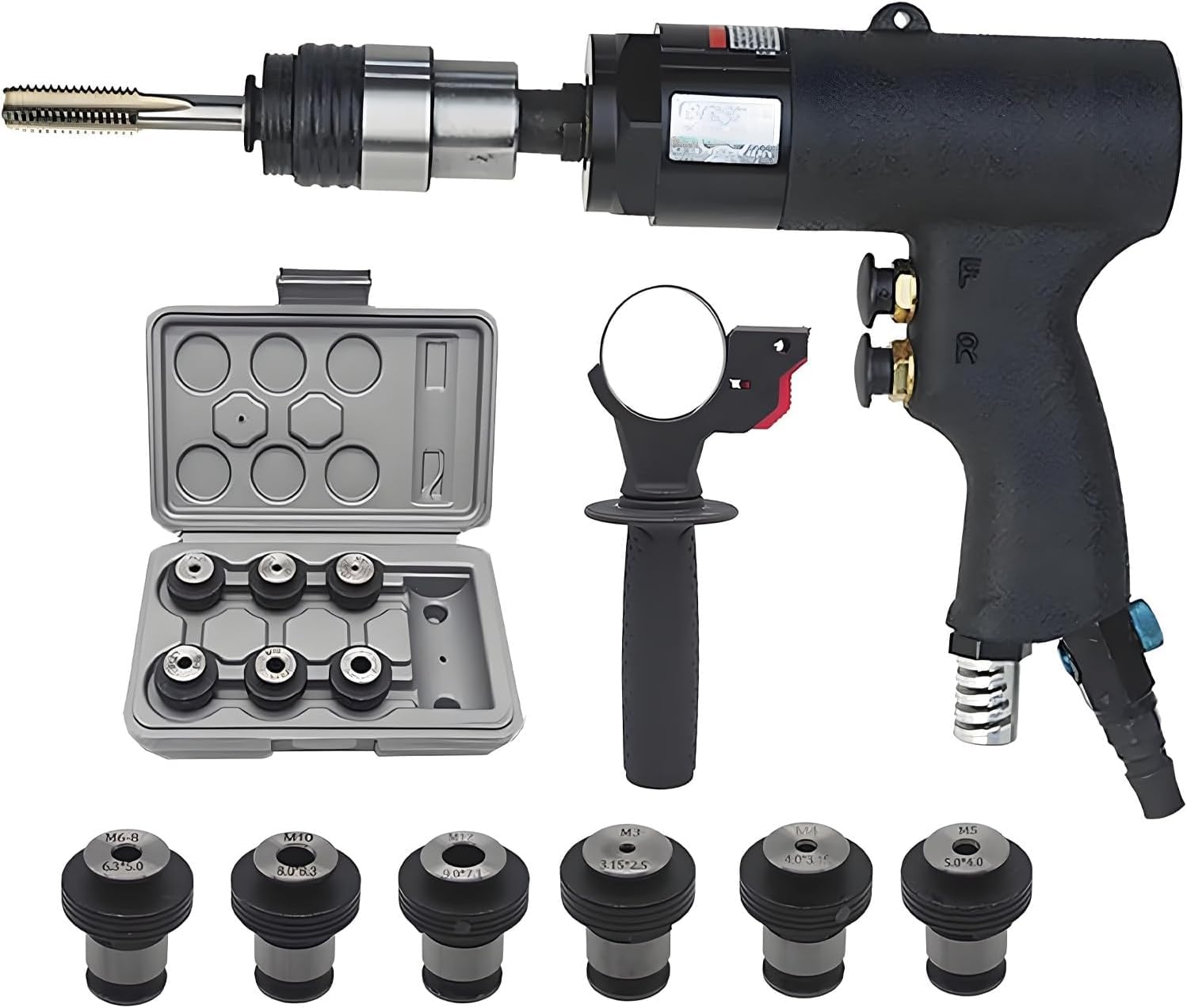 GYKOZY Pneumatic Tapping Gun, Handheld Tapping Machine for M3-M12 Thread, Portable Pneumatic Thread Tapping Tool