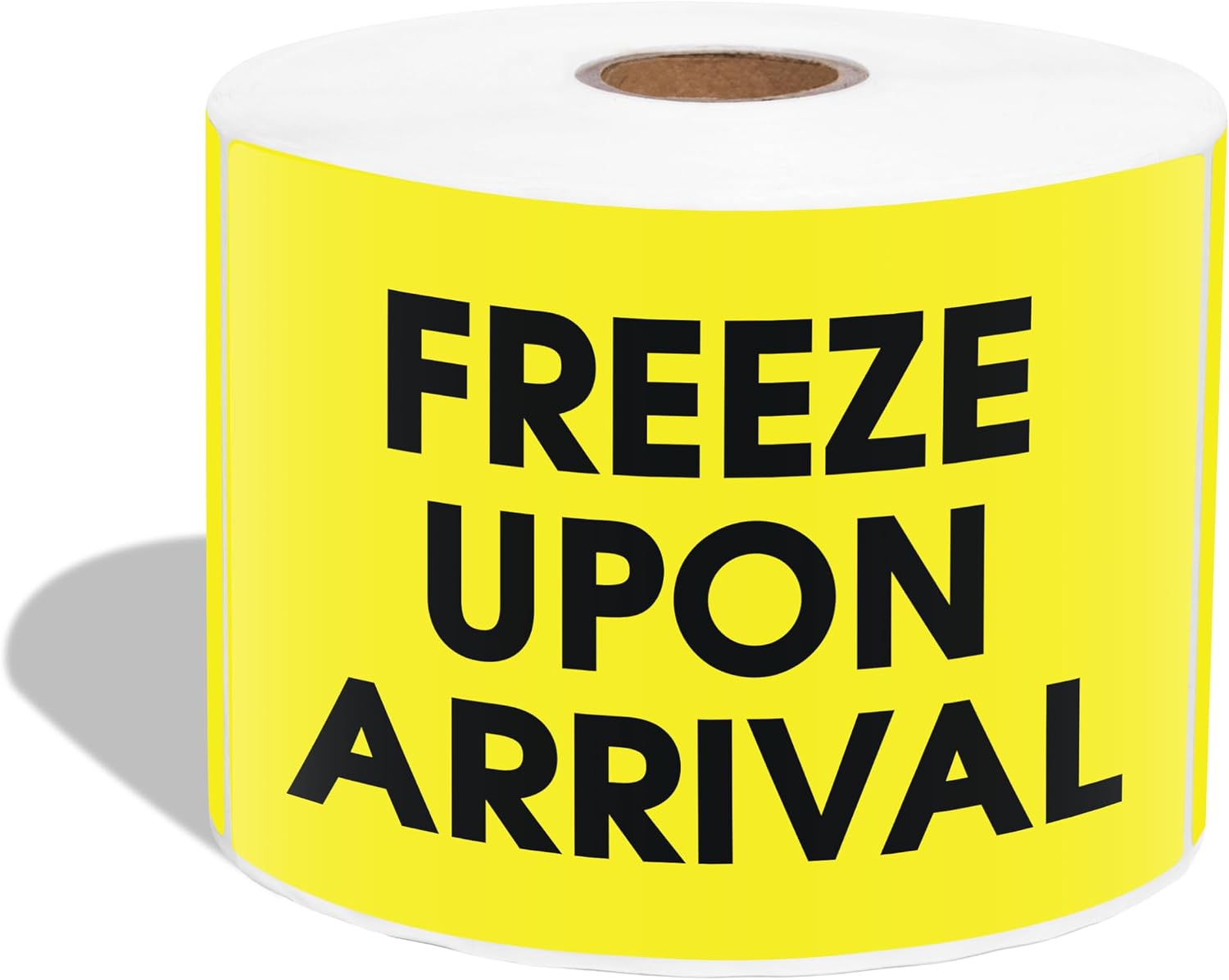 3" X 5" Freeze Upon Arrival Shipping Stickers (500 Labels, 1 Roll) Water-Resistant Temperature Handling and Packing Labels with Permanent Adhesive - Aegis Adhesives