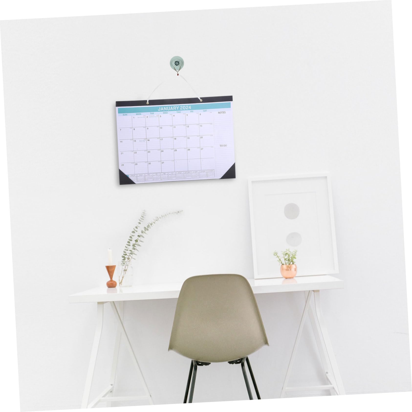 Lurrose 4 Pz Calendario Da Parete 2023 Calendario Da Parete 18 Mensili Con Carta Spessa Calendario Decorativo 2023 2023-2024 Mensile Calendario Promemoria 2023 Carta Biadesiva Da 120 g