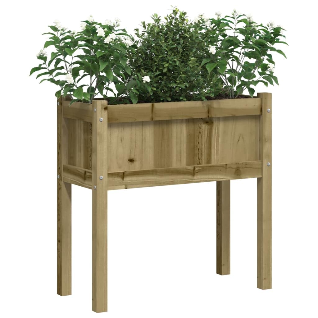 Jardinière En Bois Extérieur Festnight 70x70x70 Cm - Bois De Pin Imprégné - Pour Balcon, Terrasse Ou Jardin