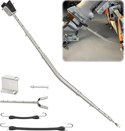 Adjustable Boat Transom Saver, Fits 28" to 59", Up to 150 HP | Heavy-Duty Outboard Motor Support, Protects Transom & Motor