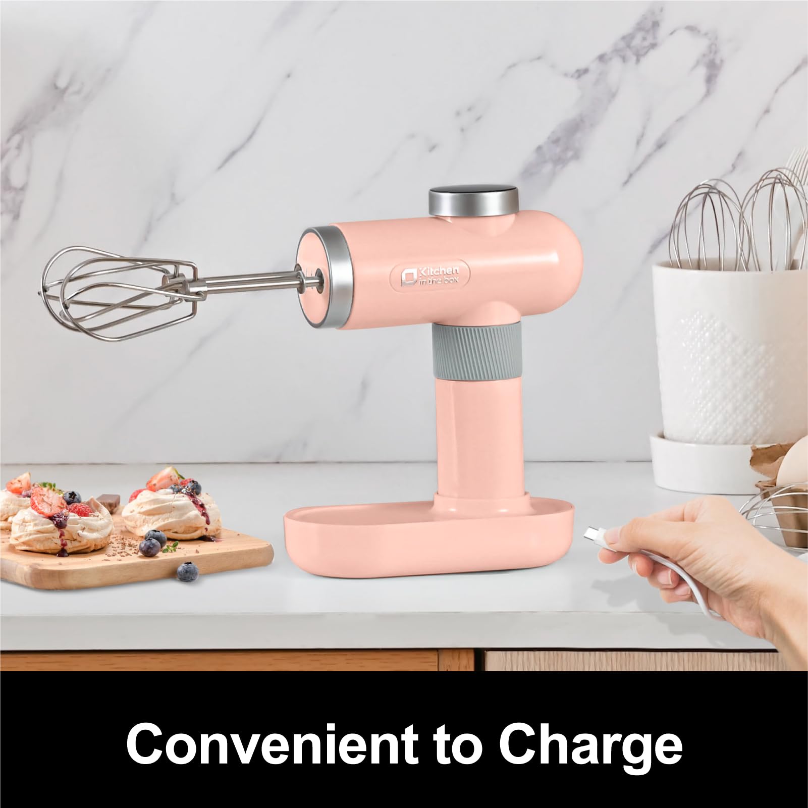 Amazon | コードレスハンドミキサー、キッチンインザボックス6