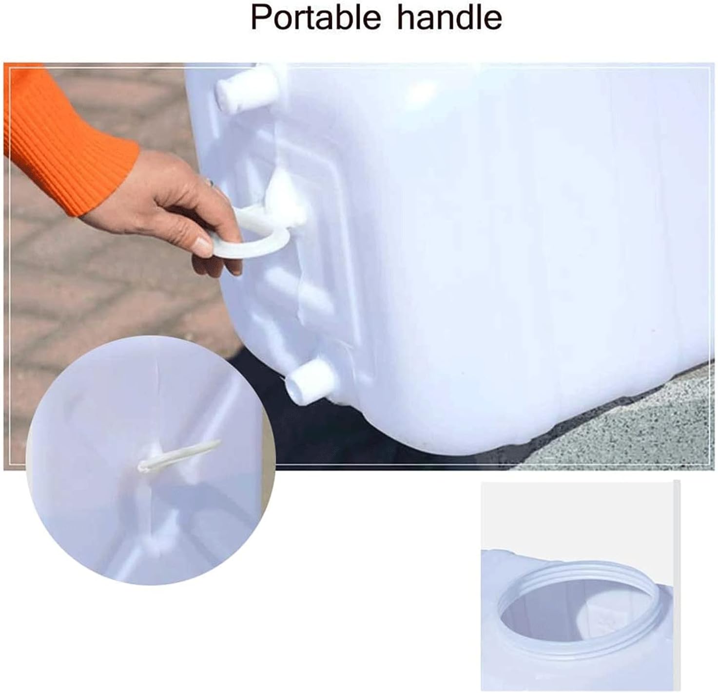 Water Tank Water Storage Bucket,100L Beverage Water Container Dispenser Pitcher With Tap, For Hiking Hurricane Emergency Car Water Tank For Outdoor Camping Hunting Self-driving Tour, Water (Size:100L)