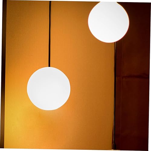 Miniatura 7 de Housoutil 4 piezas de pantalla de bola blanca lechosa, bombillas redondas, ventilador de techo, lámpara de cristal, pantalla de luz moderna,