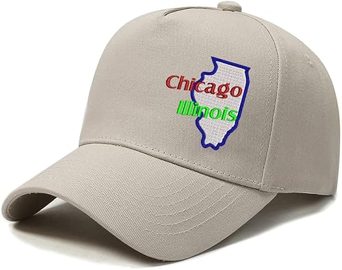 Miniatura 8 de Chicago lllinois Gorras De Béisbol Bordadas Personalizadas Sombrero Deportes A Aire Libre
