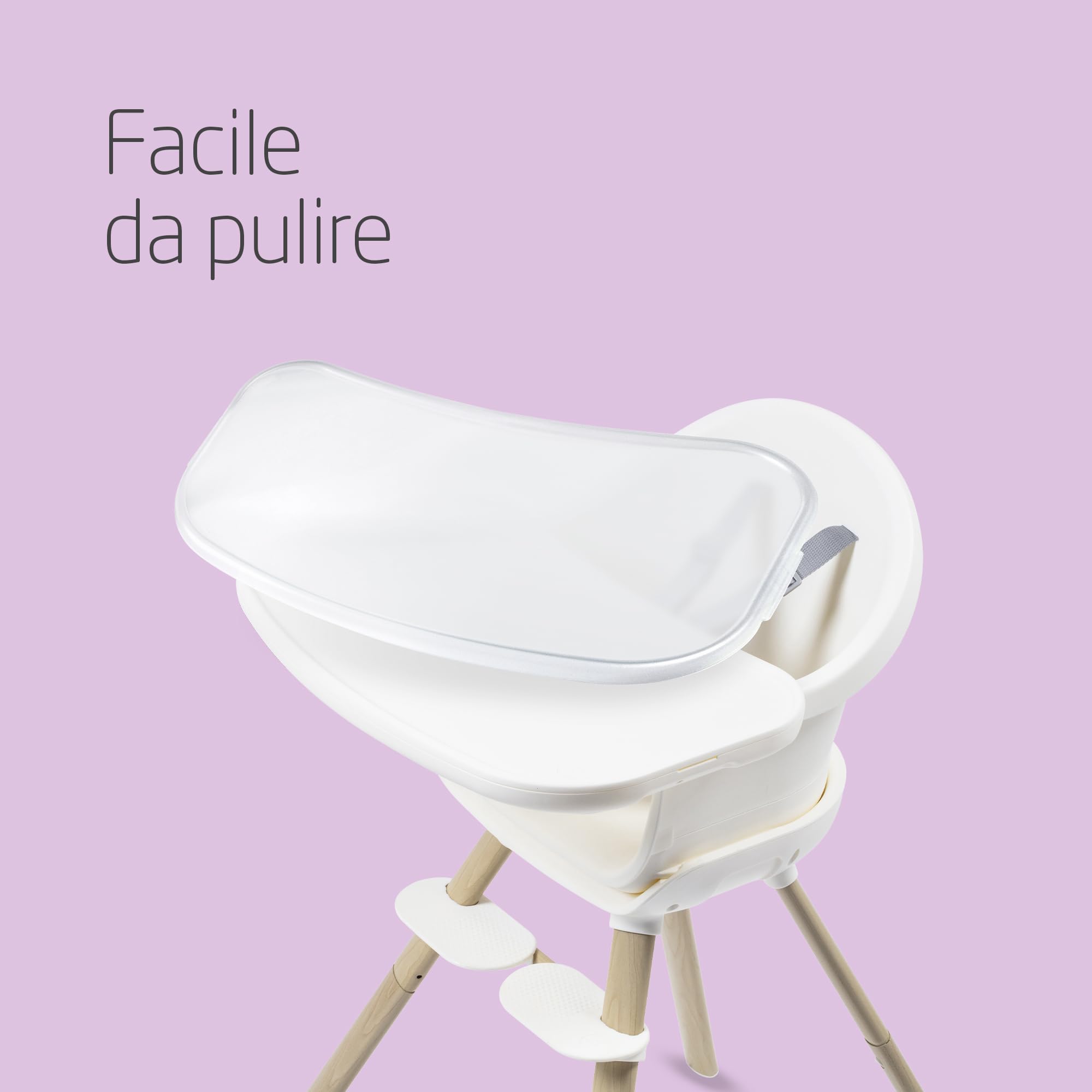 Maxi-Cosi Moa Seggiolone Pappa Evolutivo, 6 Mesi-7 Anni, 0-25 kg, Seggiolone Pappa Bimbi Regolabile, Si Trasforma in Alzasedia, Sgabello e Tavolino con Sedia, Colore Beyond White