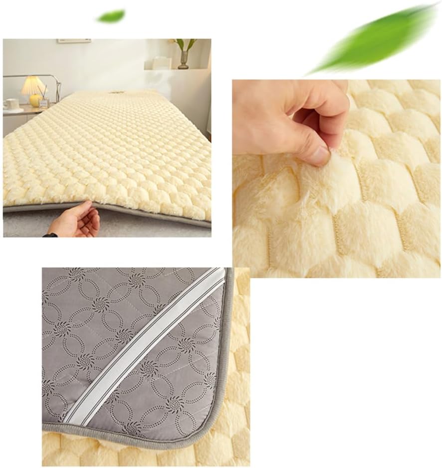 Yellow(s),80 * 190cm,LDLCYCN Foam Lash Bed Topper Thick 3Cm Massage Table Mattress Topper with Corner Straps Anti-Slip Comfortable Spa Bed Pad Beauty Salon Mattress Topper Square Round Head