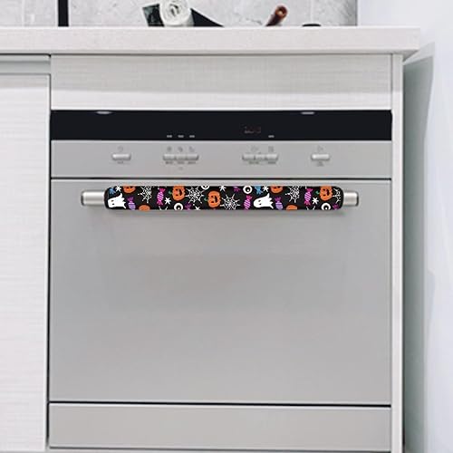 Miniatura 7 de Juego de 2 fundas para manijas de puerta de refrigerador, tapete antideslizante para decoración de electrodomésticos de cocina para nevera,