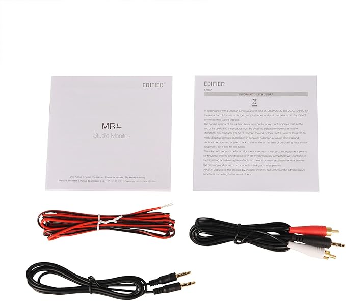 Edifier Compact MR4 2.0 (42W) Studio Monitor with Class D Amplifier and Two Sound Modes to Choose From White