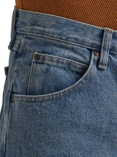 Image of Wrangler Men's Loose Fit Cotton Jeans (Grey, Vintage Stonewash)