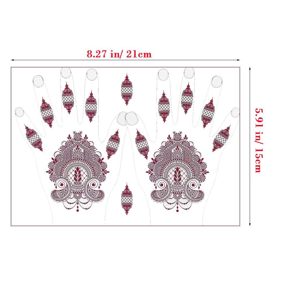 XMASIR Temporary Tattoo Stickers for Kid 12 Pair Hands Brown Body Art Stickers Waterproof Fake Tattoos for Boys Girls Party Decor - Image 4