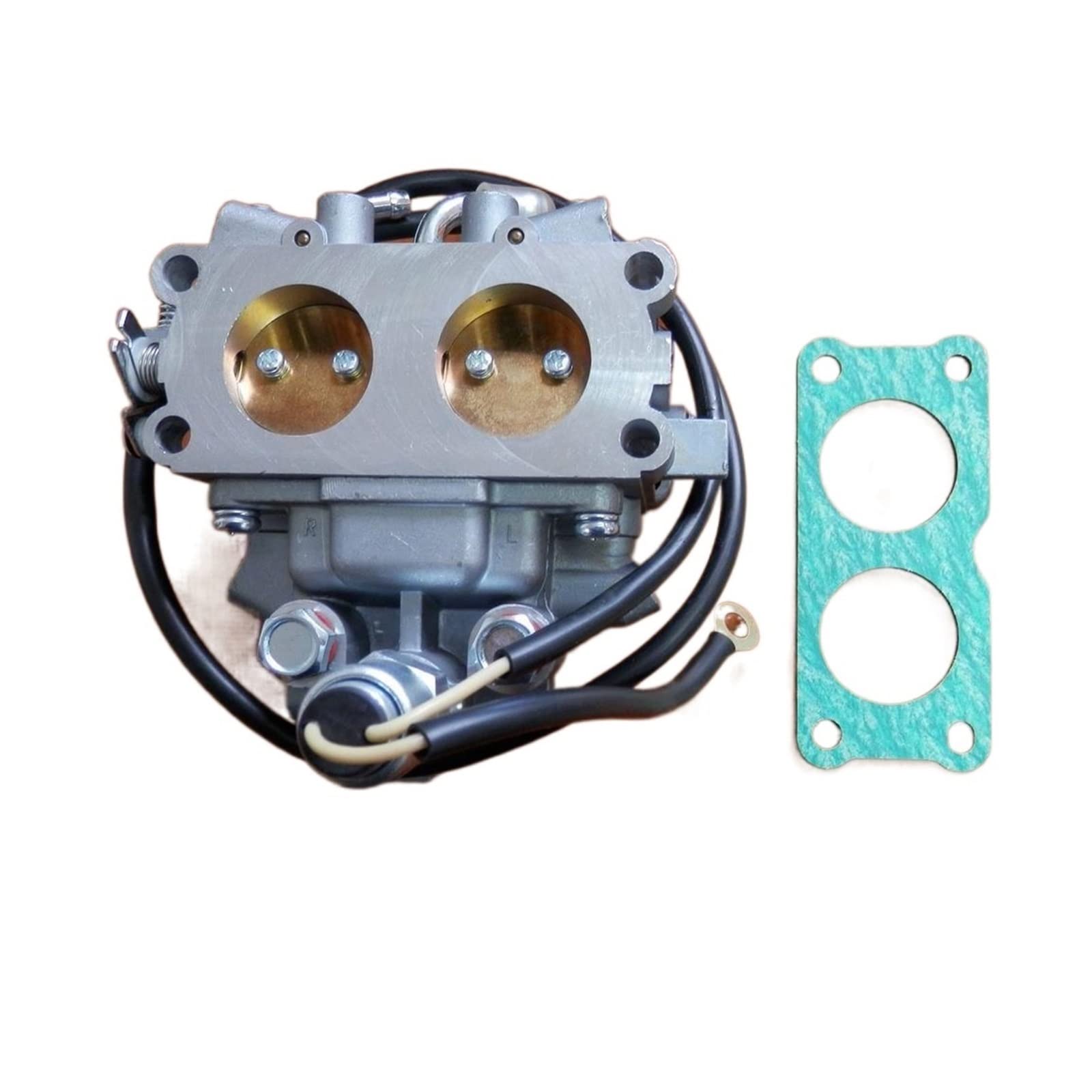 MGUOTP Carburetor W/Solenoid & Gasket Compatible with H-ONDA 24HP V-Twin Engine 10KW 12KW 15KW ELEMAX SAWFUJI SH11500 12000 13000 GENERATORS (Color : CARB and Gasket)
