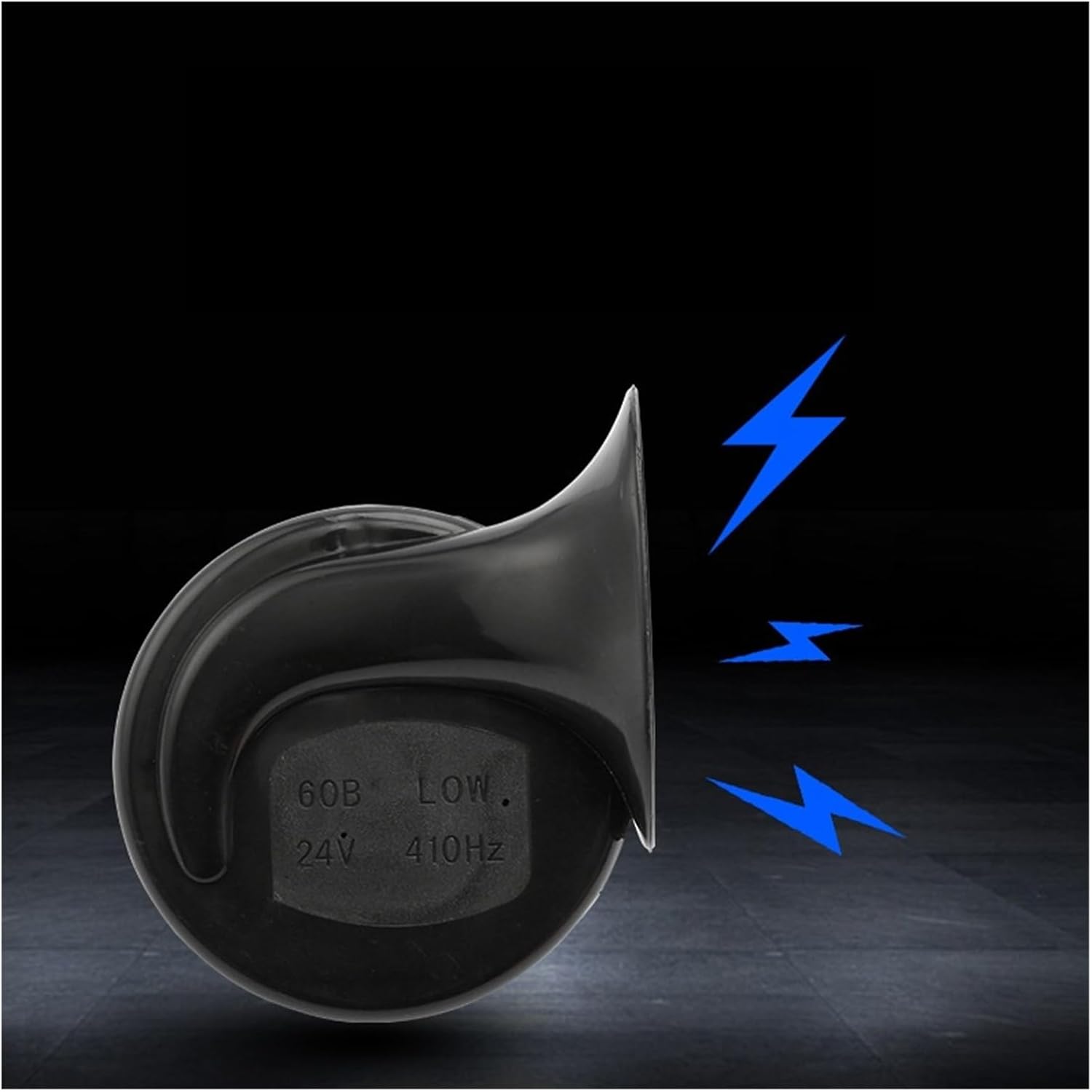 New 300Db Waterproof Super Loud Whistle Car Horn Modified 12V24V Snail Electric Horn(24Vone(redandblack))